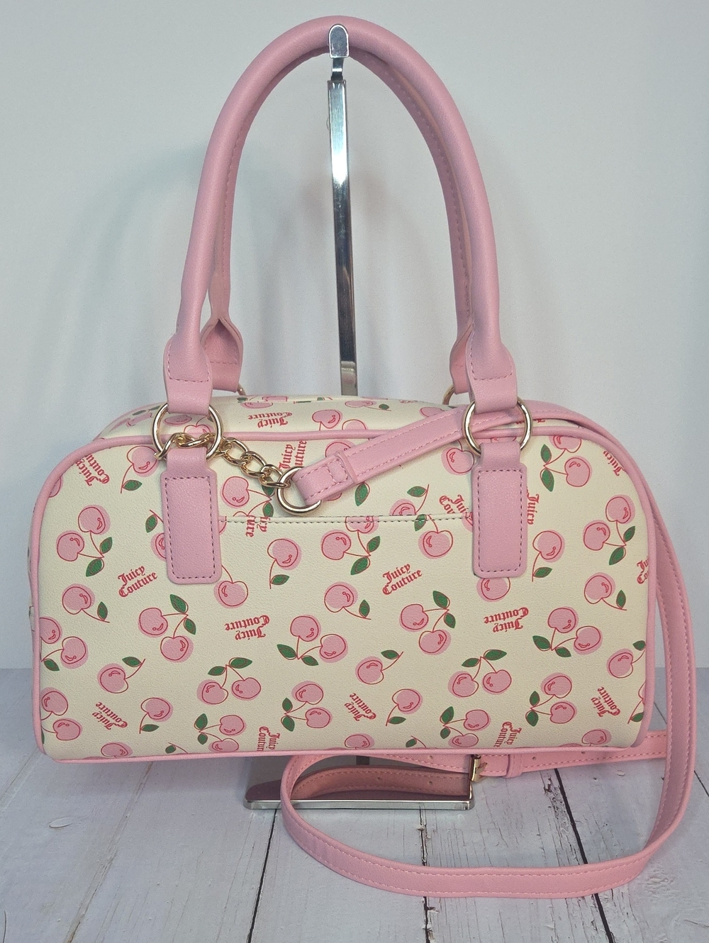 Juicy Couture Cherry Girl Satchel Crossbody NWT - Picture 3 of 12